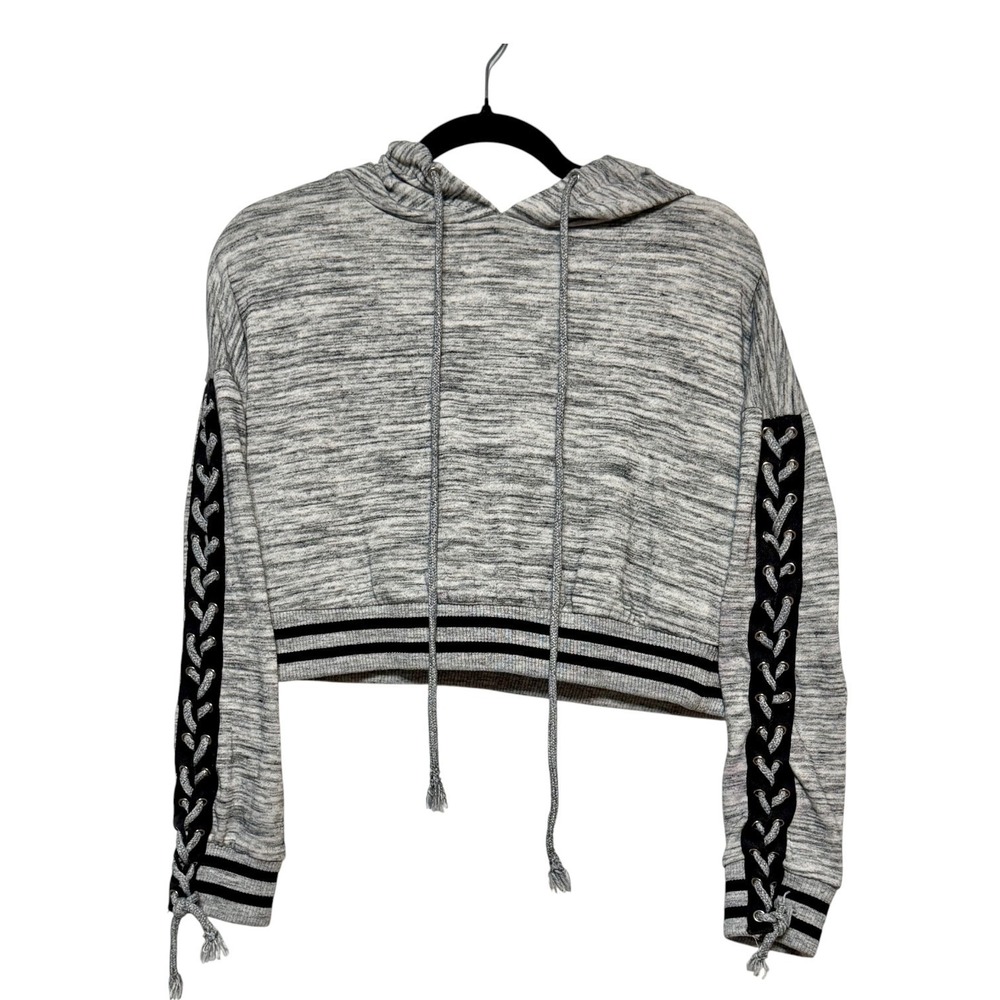 Iris Streetwear Athleisure Cropped Hoodie Womens Medium Varsitycore‎ Y2K Revival